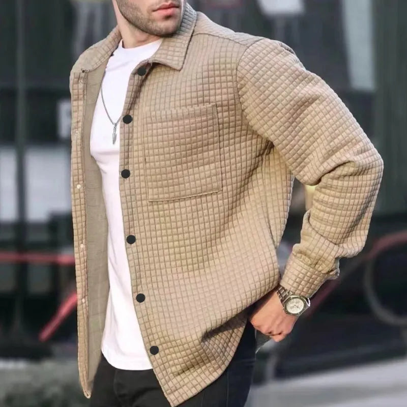 Men's - Quilted Shirt Jacket - Relaxed Fit