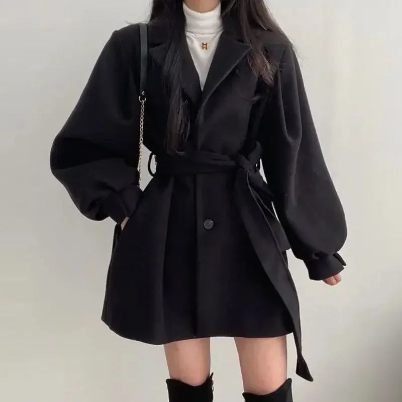 Women's - Trench Coat with Belt | Stylish & Elegant Design