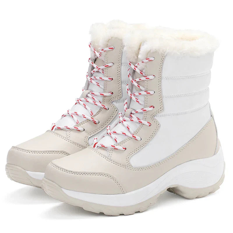 Women's - Casual Platform Snow Boots - Warm & Stylish