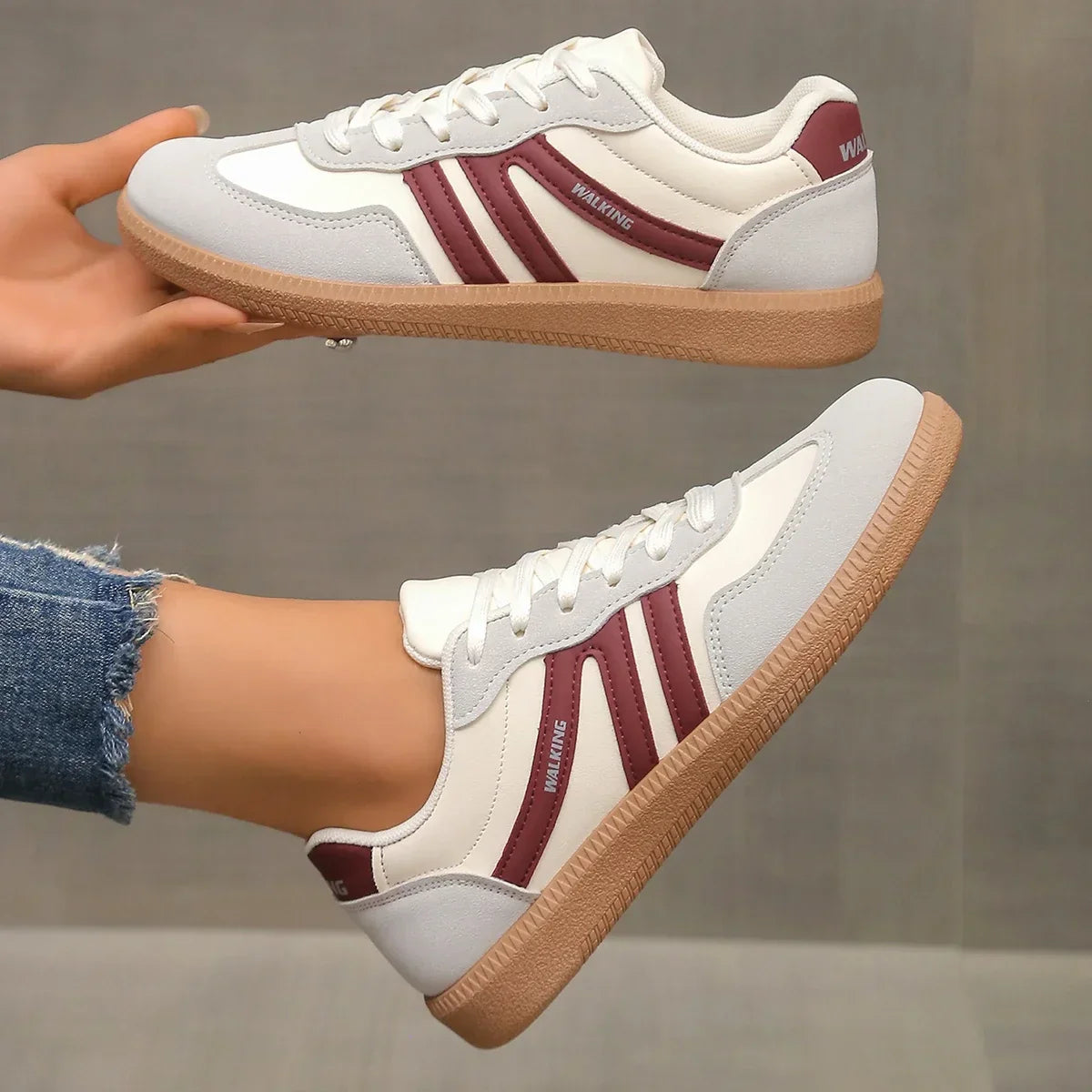 Women's - Casual Sneakers – Lightweight, Supportive & Breathable Comfort Shoes