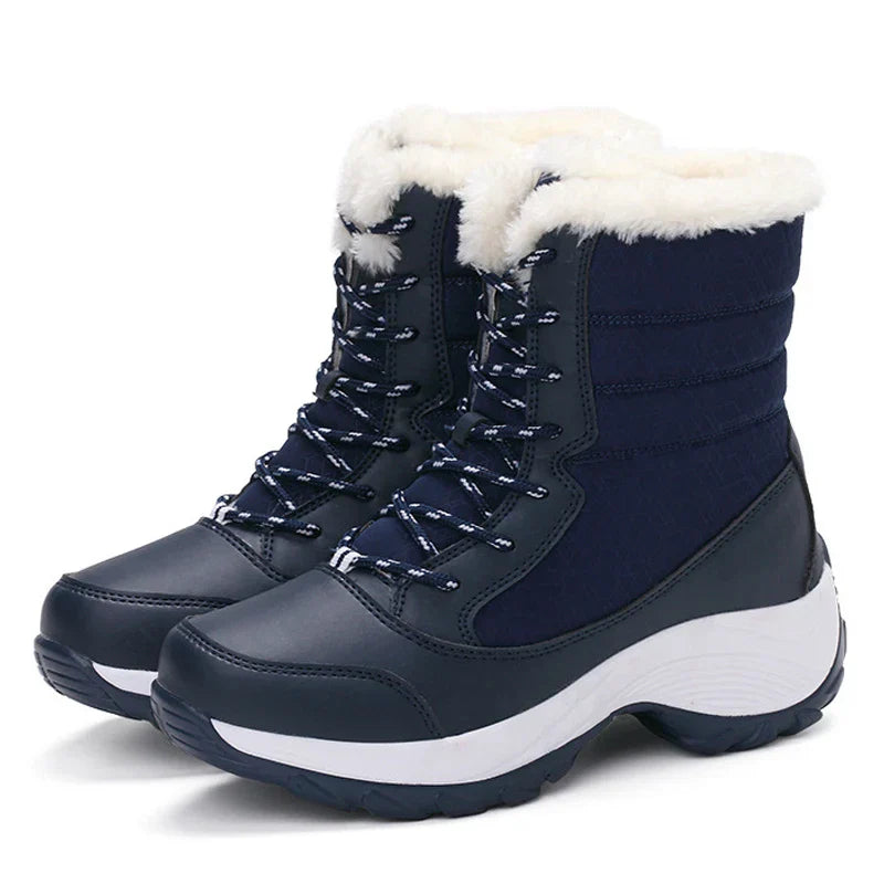 Women's - Casual Platform Snow Boots - Warm & Stylish