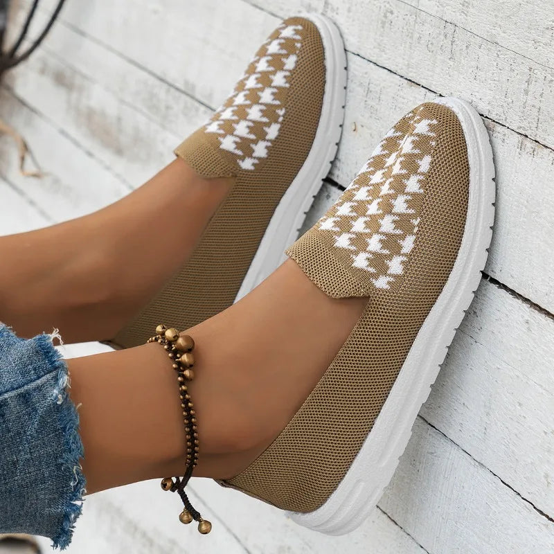Women's - Lightweight Slip-On Shoes - Comfortable & Breathable Design for Everyday Wear - Ideal for Casual Outings