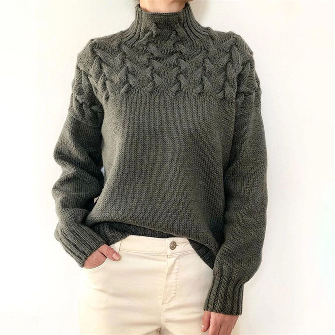 Women's - Cashmere Knit Sweater - Cosy Style for Effortless Elegance