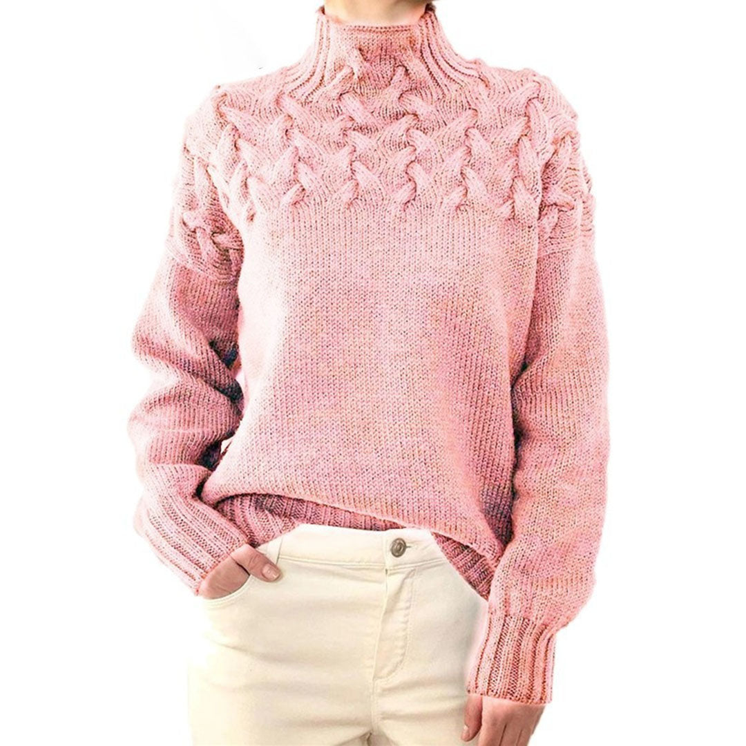 Women's - Cashmere Knit Sweater - Cosy Style for Effortless Elegance
