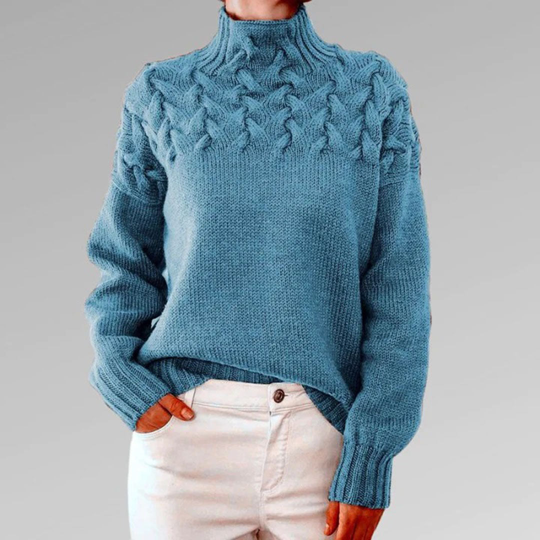 Women's - Cashmere Knit Sweater - Cosy Style for Effortless Elegance