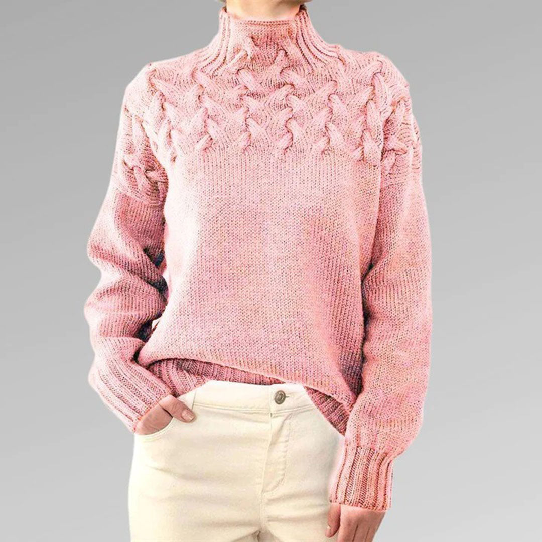 Women's - Cashmere Knit Sweater - Cosy Style for Effortless Elegance