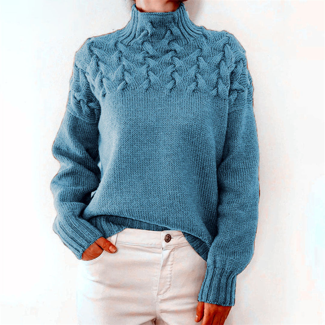 Women's - Cashmere Knit Sweater - Cosy Style for Effortless Elegance