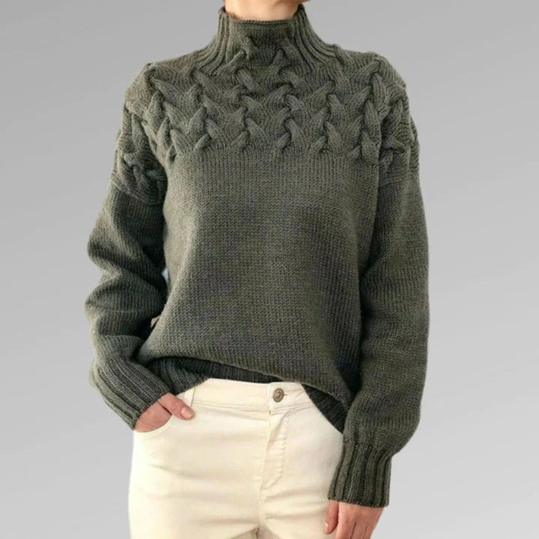 Women's - Cashmere Knit Sweater - Cosy Style for Effortless Elegance