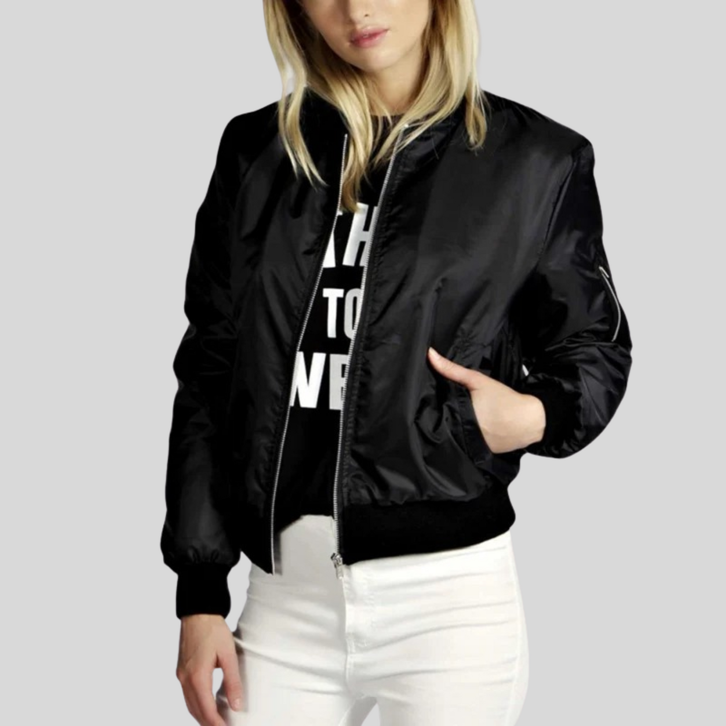 Women - Jacket - Bomber Style - Comfy Layer