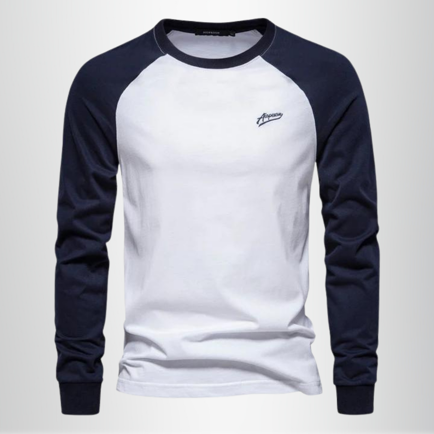 Men - T-Shirt - Long Sleeve - Cotton Blend