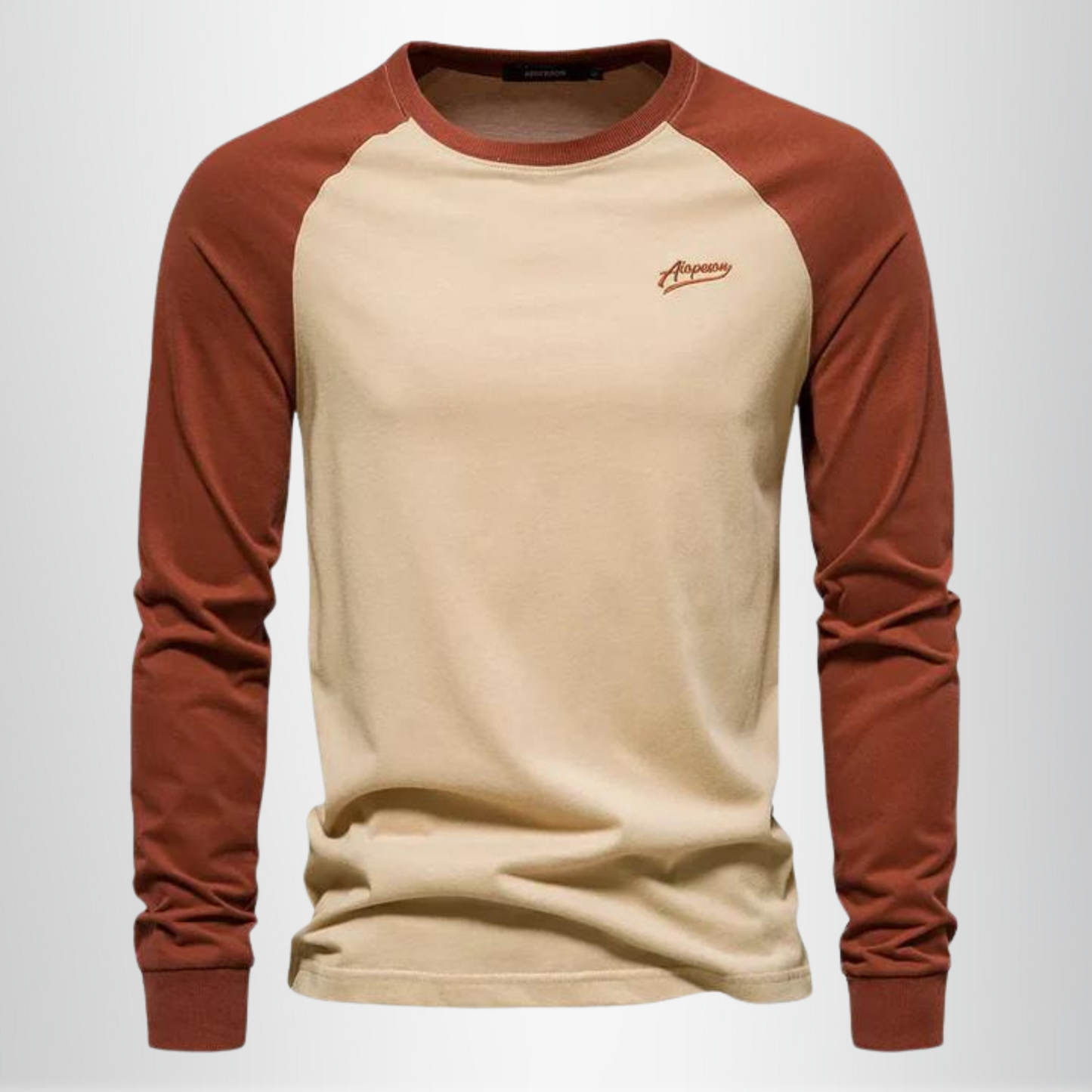 Men - T-Shirt - Long Sleeve - Cotton Blend