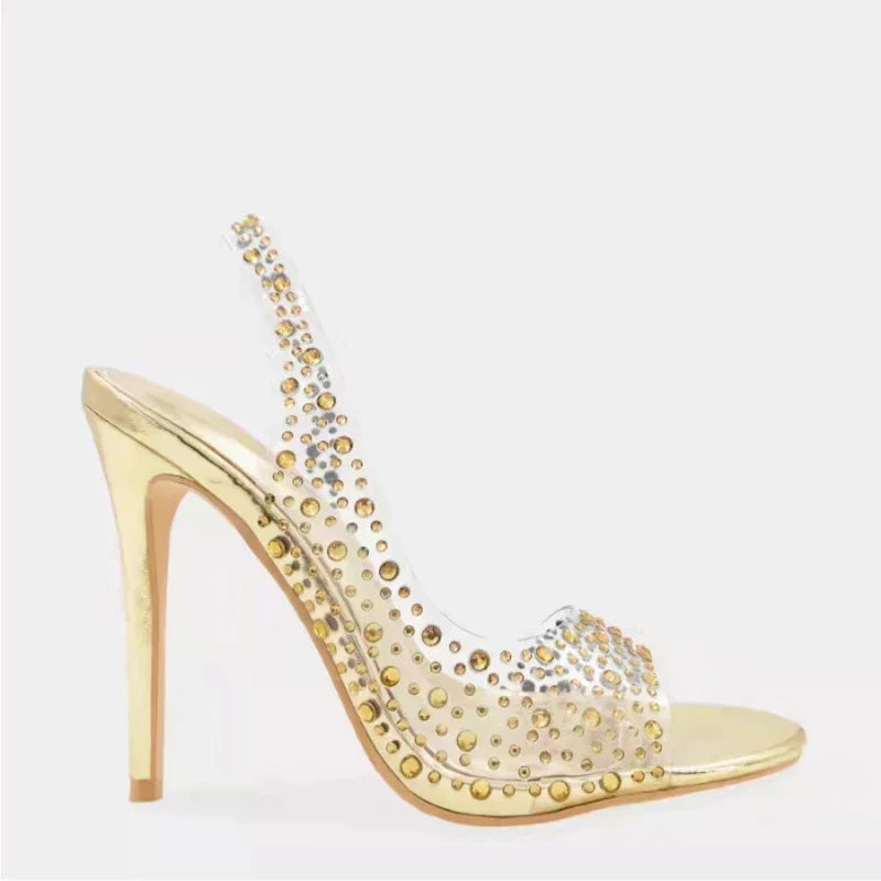 Women's - Slingback Party Sandals - Stylish and Comfortable Design - Perfect for Any Occasion