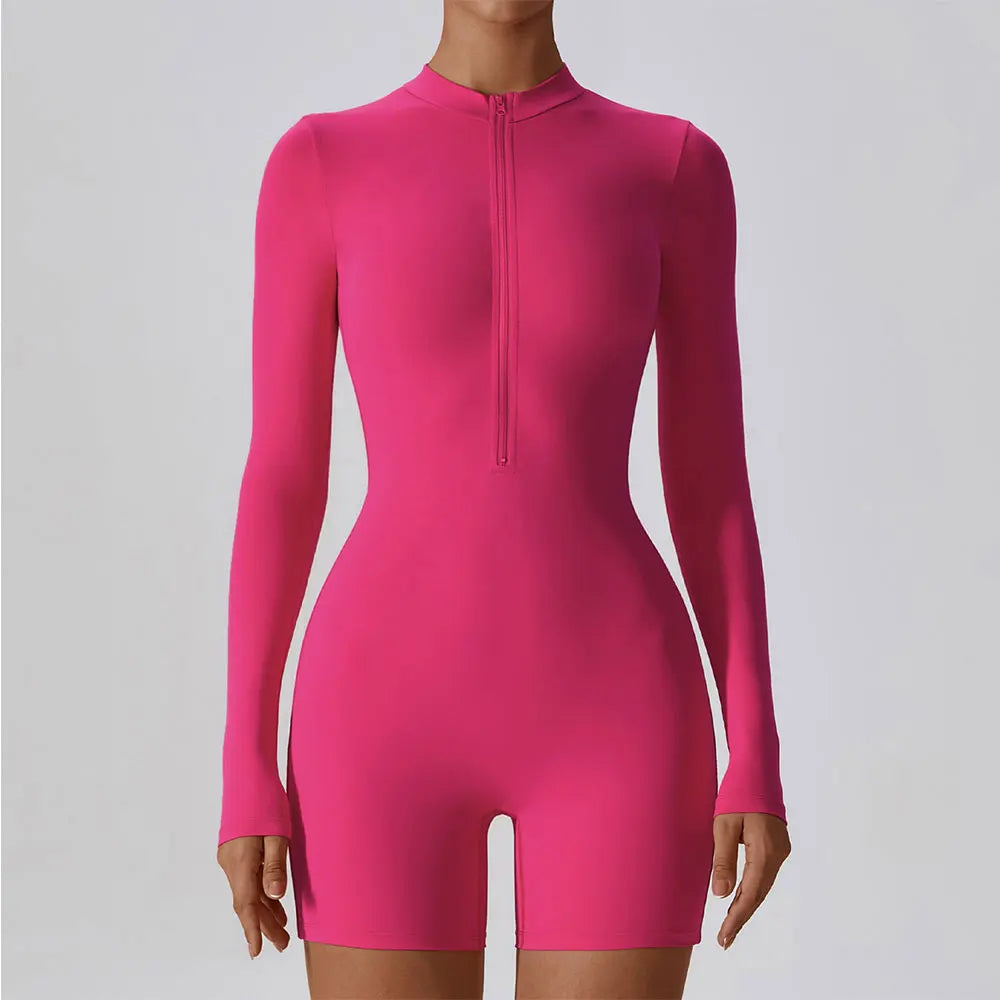 Women's - Fitness Jumpsuit - Stretchy & Comfortable Design - Ideal for Activewear & Workouts - Stylish Performance Gear