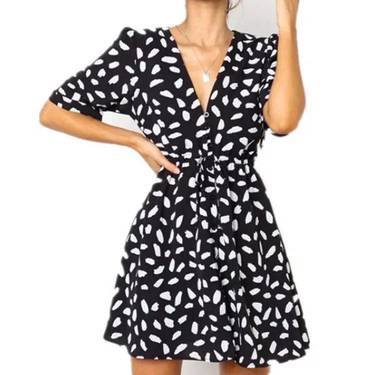 Women's - Lightweight Beach Sundress - Soft Fabric - Ideal for Summer Relaxation & Fun - Summer Dress