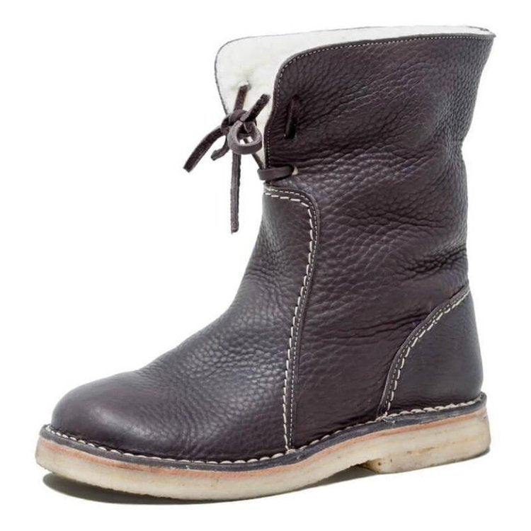 Women's - Winter Boots - Fur-Lined & Waterproof - Stylish Cold Weather Footwear