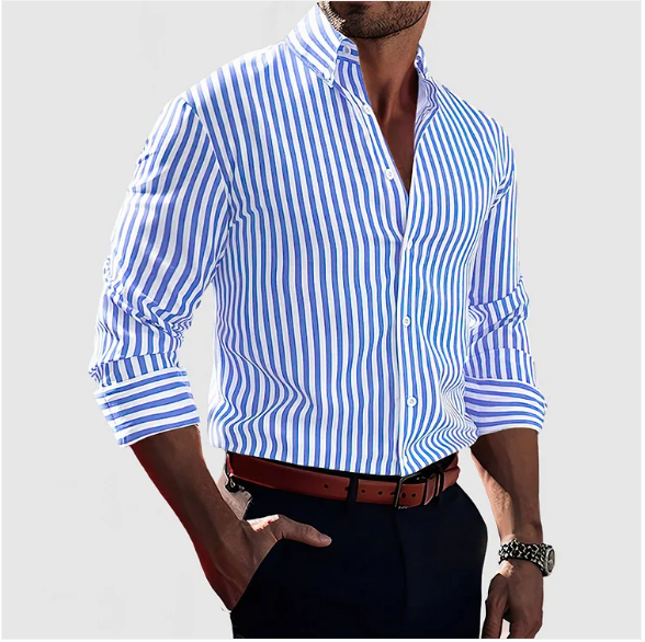 Men's - Casual Button-Down Shirt - Stylish and Comfortable