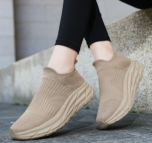 Women's - Comfortable Walking Sneakers - Lightweight, Breathable Design - Ideal for Daily Use and Fitness