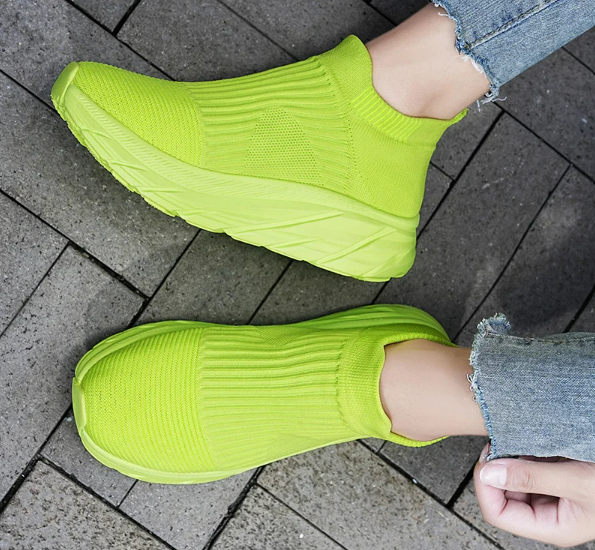 Women's - Comfortable Walking Sneakers - Lightweight, Breathable Design - Ideal for Daily Use and Fitness