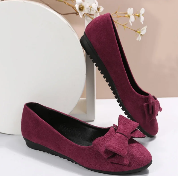 Women's - Ribbon Flat Shoes - Stylish and Comfortable - Perfect for Everyday Wear - Trendy Footwear