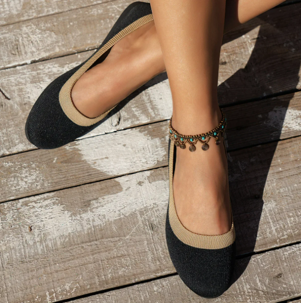 Women's - Comfortable Round Toe Flats - Versatile Everyday Shoes - Stylish, Lightweight Footwear for All Occasions