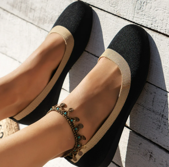 Women's - Comfortable Round Toe Flats - Versatile Everyday Shoes - Stylish, Lightweight Footwear for All Occasions