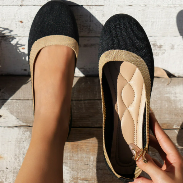 Women's - Comfortable Round Toe Flats - Versatile Everyday Shoes - Stylish, Lightweight Footwear for All Occasions