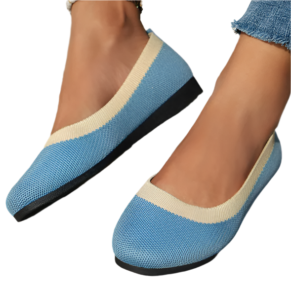 Women's - Comfortable Round Toe Flats - Versatile Everyday Shoes - Stylish, Lightweight Footwear for All Occasions