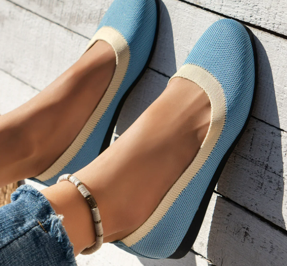 Women's - Comfortable Round Toe Flats - Versatile Everyday Shoes - Stylish, Lightweight Footwear for All Occasions
