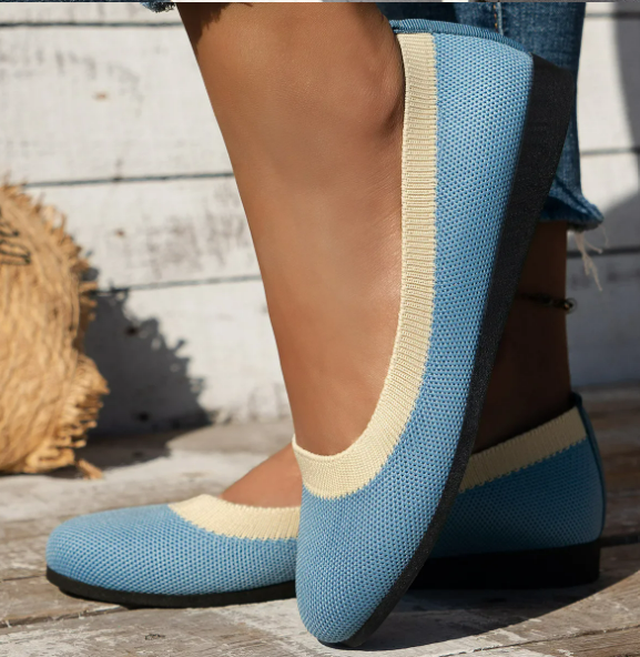 Women's - Comfortable Round Toe Flats - Versatile Everyday Shoes - Stylish, Lightweight Footwear for All Occasions