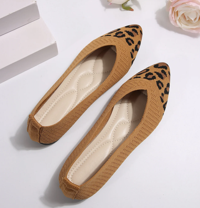 Women's - Leopard Print Shoes - Comfortable Casual Footwear - Trendy Animal Pattern - Stylish Everyday Shoes