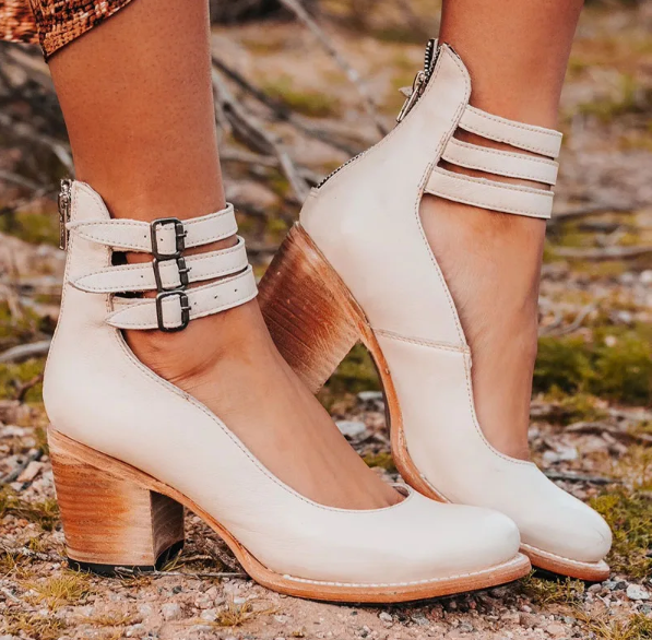 Women's - Vintage Heels - Classic Style - Comfortable Fit - Timeless Design for Any Occasion - Stylish Women's Shoes