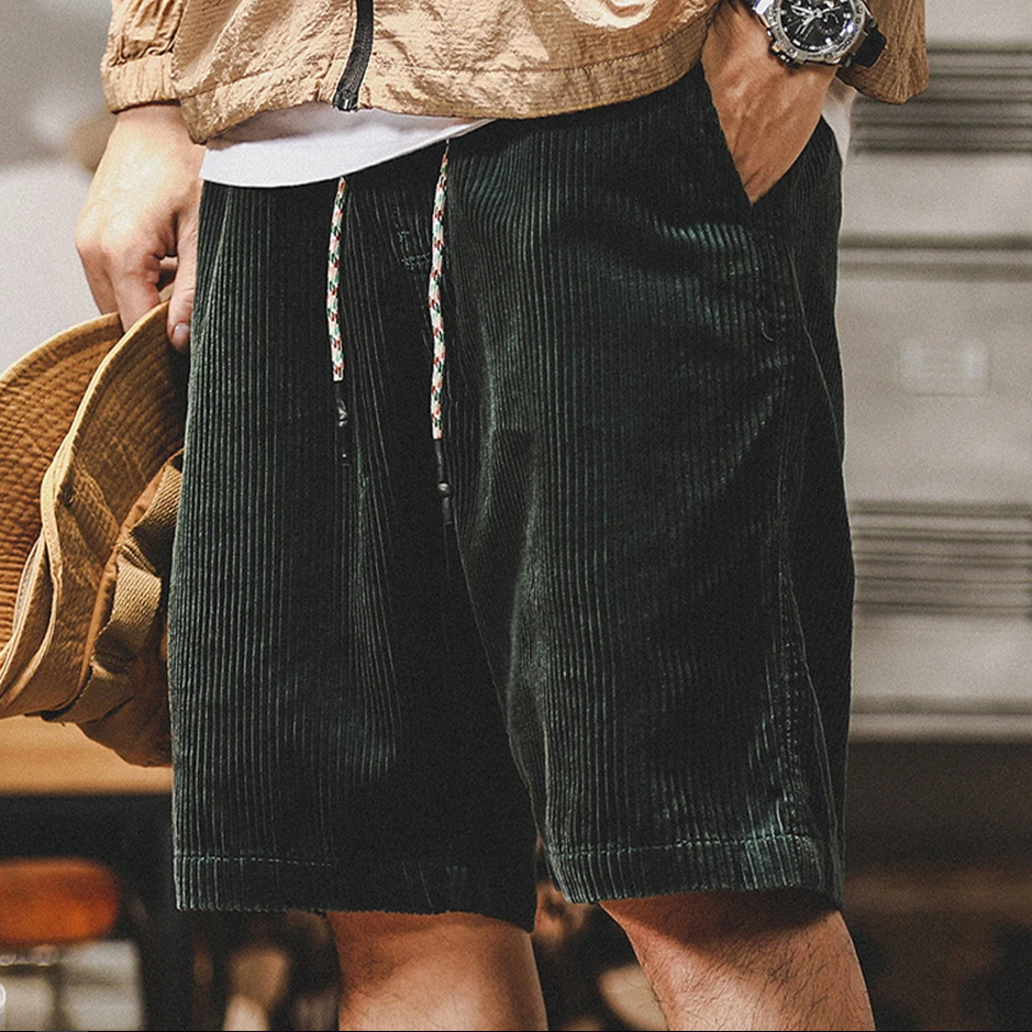 Men's - Summer Corduroy Shorts - Stylish & Comfortable Casual Wear