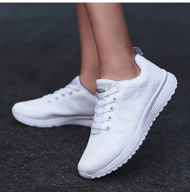 Women's - Comfortable Running Shoes - Lightweight & Breathable Material - Ideal for Daily Fitness & Jogging