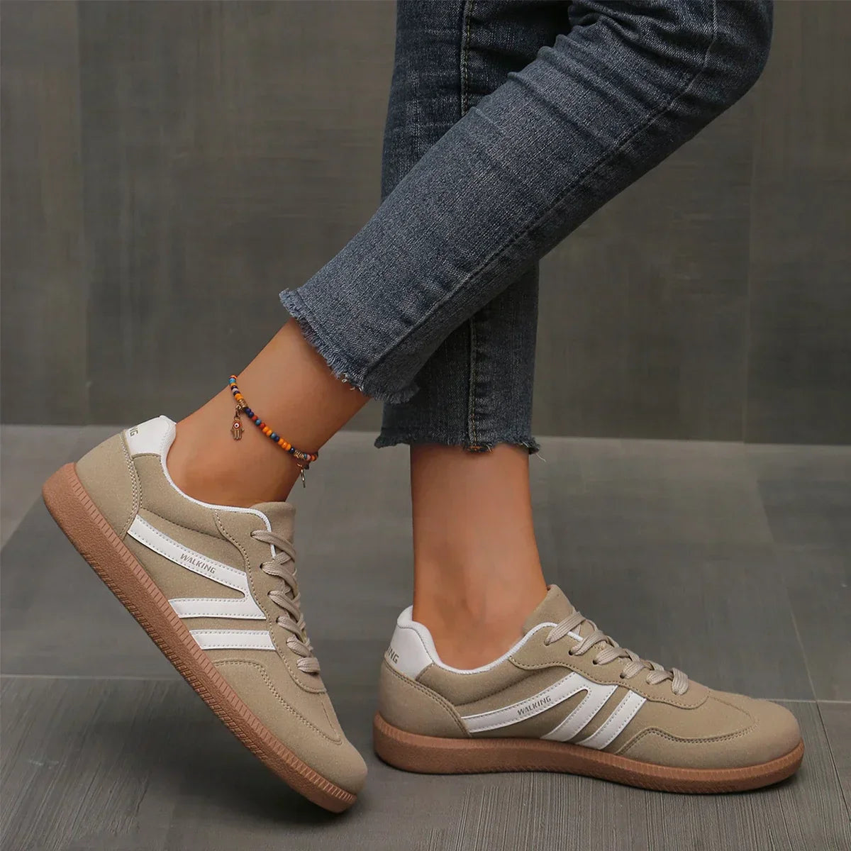 Women's - Casual Sneakers – Lightweight, Supportive & Breathable Comfort Shoes