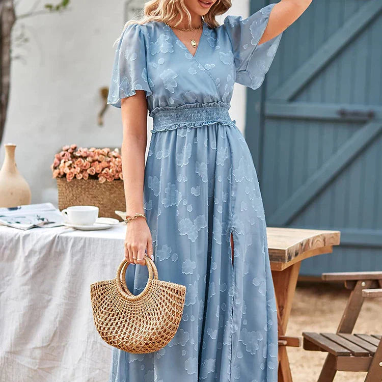 Women's - Flowy Maxi Dress - Lightweight & Comfortable - Ideal for Summer Outings & Casual Events - Perfect for Every Occasion