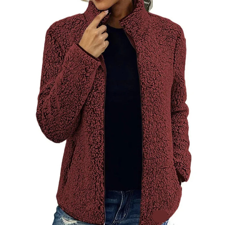 Women's - Fleece Zip-Up Jacket - Cosy Soft Material - Perfect for Layering