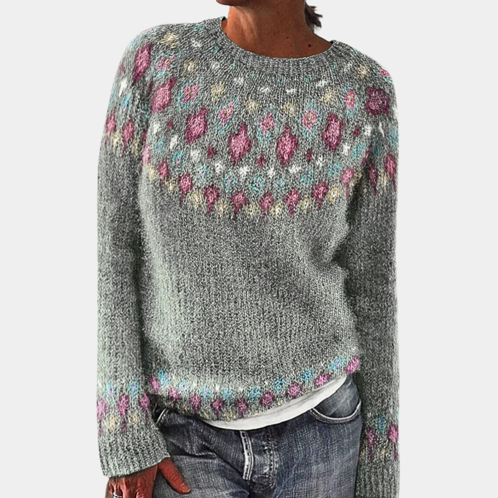 Women's - Cosy Knitted Jumper - Warm & Stylish