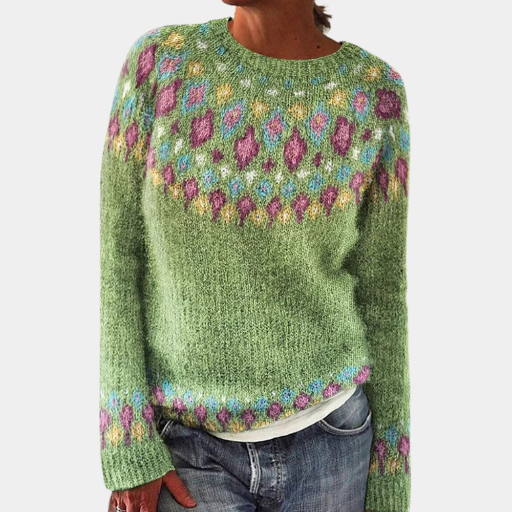 Women's - Cosy Knitted Jumper - Warm & Stylish