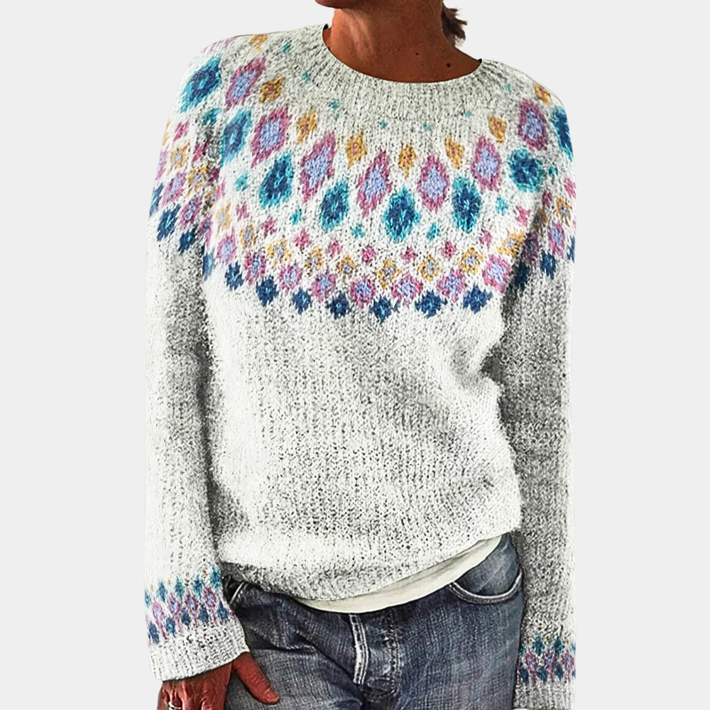 Women's - Cosy Knitted Jumper - Warm & Stylish