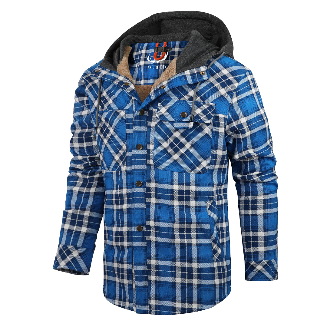Men's - Lumberjack Hoodie - Cosy Flannel Material - Stylish Casual Wear
