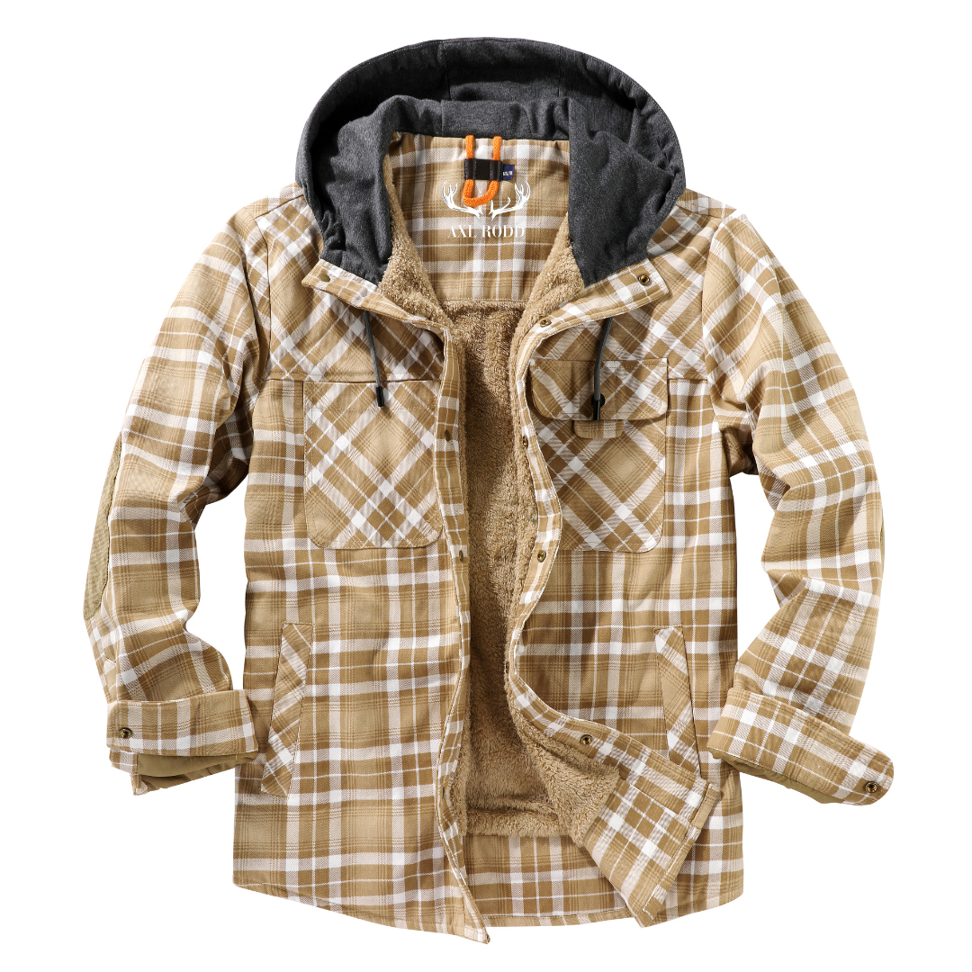 Men's - Lumberjack Hoodie - Cosy Flannel Material - Stylish Casual Wear