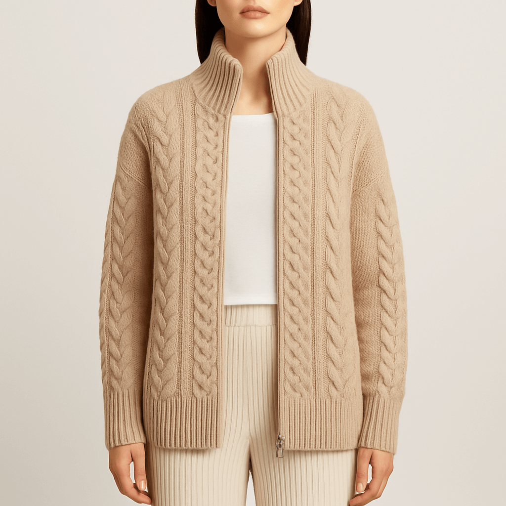 Women - Cardigan - Zip-Up - Cosy Knitwear