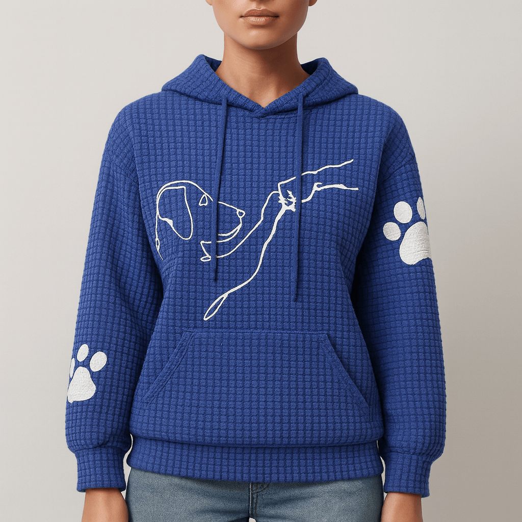 Women's - Cosy Hoodie - Adorable Dog Print