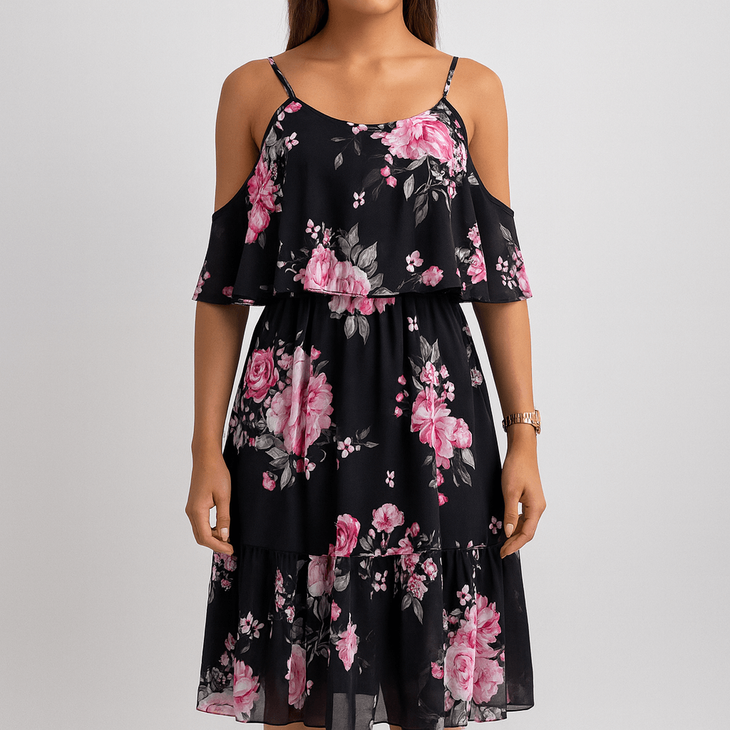 Women's - Stylish Summer Dress - Floral Design