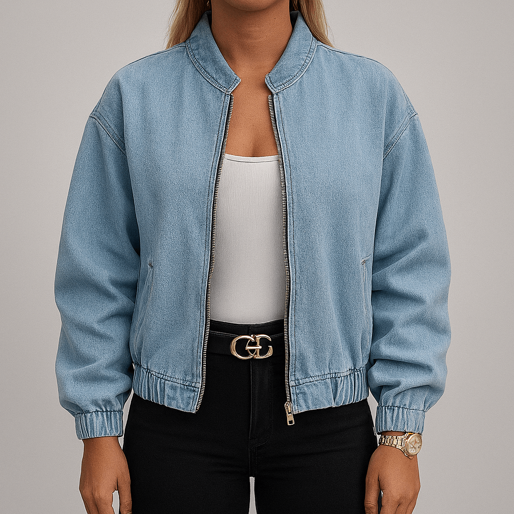 Women's - Blue Transition Jacket - Zip Closure, Stylish & Versatile