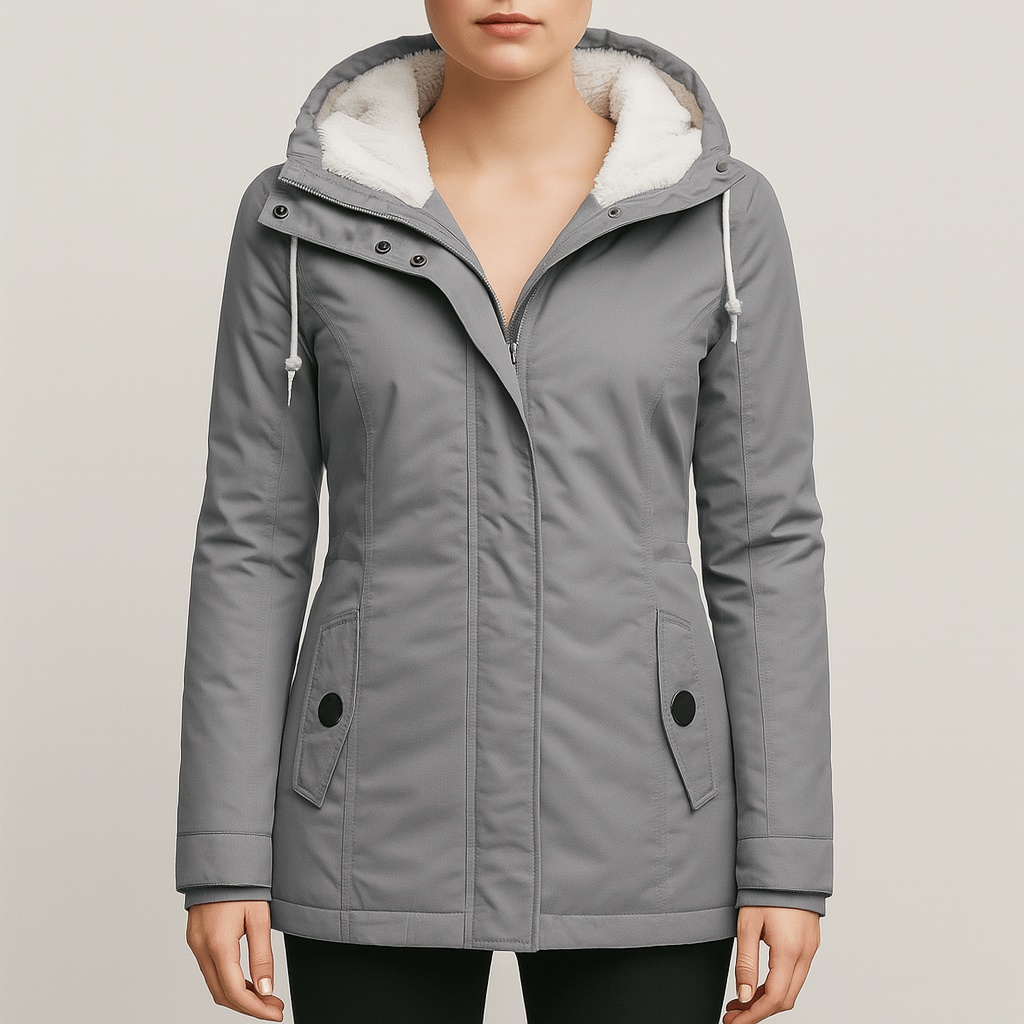 Women's - Extended Waterproof Winter Jacket - Insulated & Stylish Outerwear