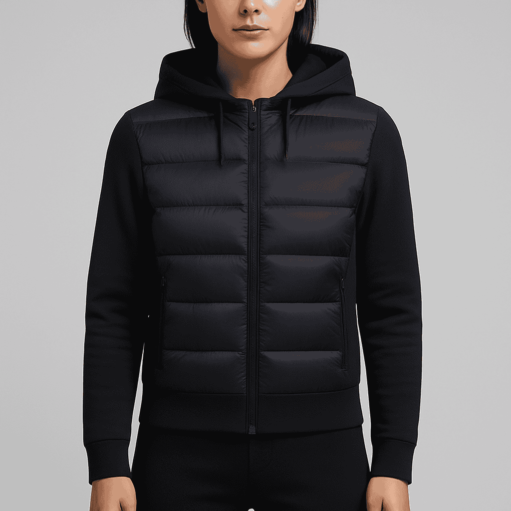 Women's - Hooded Padded Wind Jacket - Stylish & Warm Outerwear