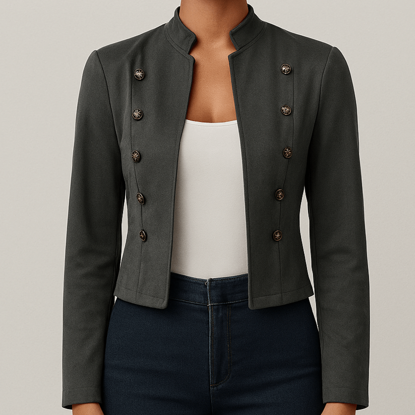 Women's - Vintage Jacket - Elegant Transitional Style - Timeless Everyday Fashion