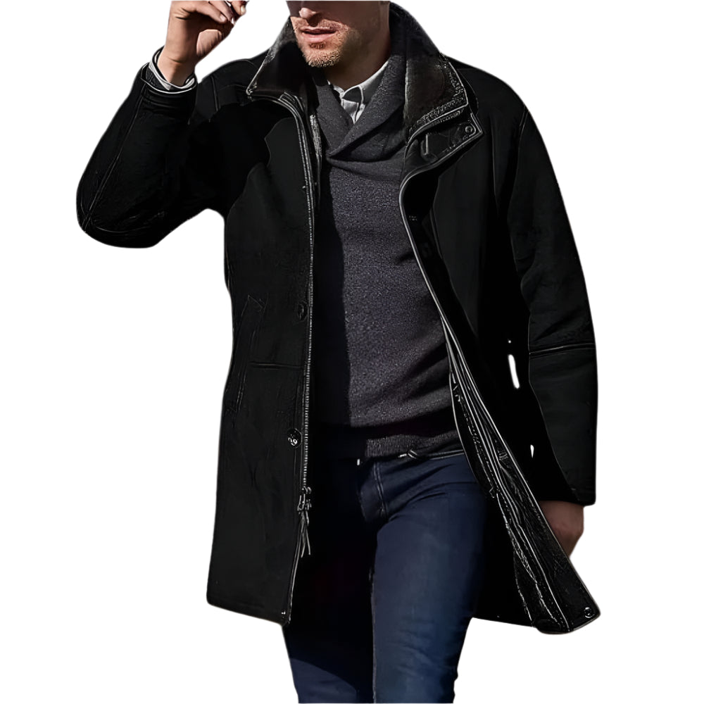Men's - Jacket - Vintage Suede with Fleece Lining - Stylish Jackets