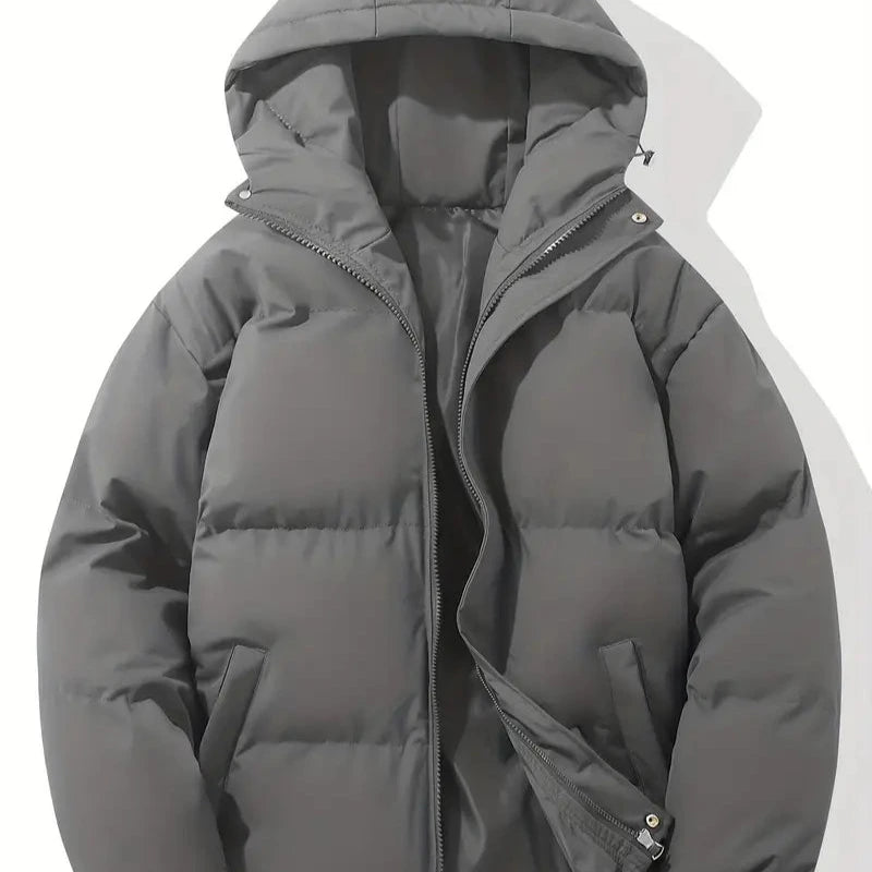 Men's - Winter Puffer Jacket - Warm & Stylish